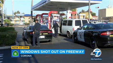 Multiple people shot at while driving on 91 Freeway in Corona